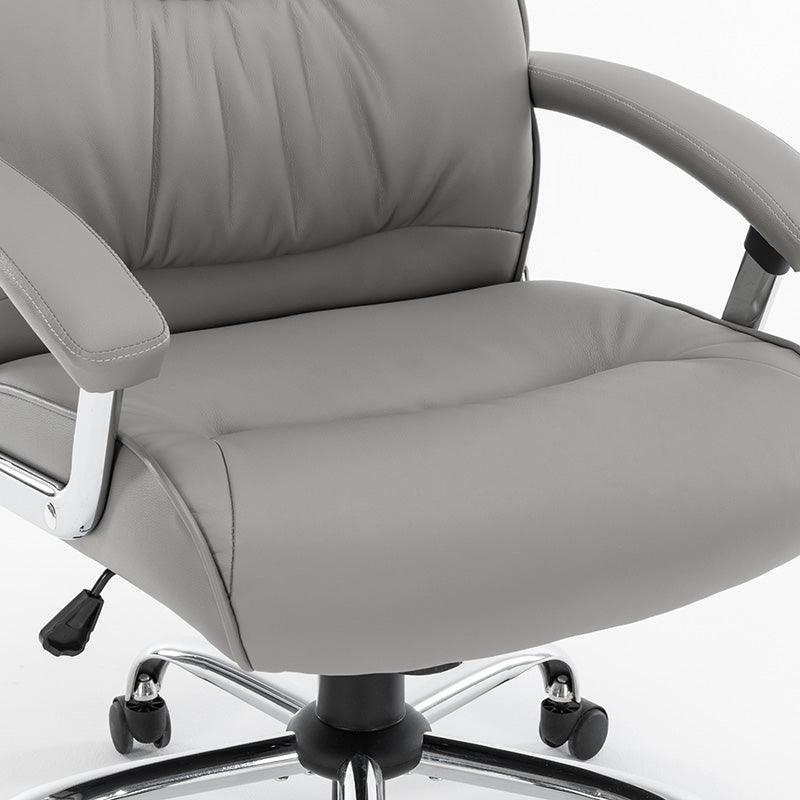 Scaun birou manager Primrose PU, 65x74x120 cm - Gri