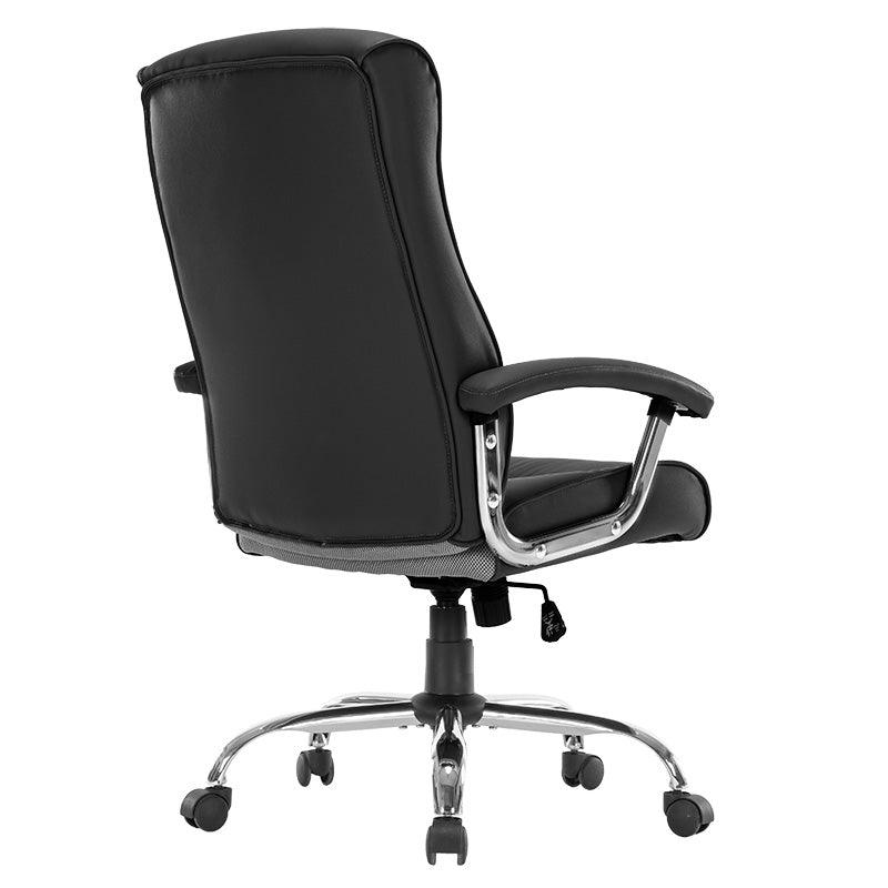 Scaun birou manager Primrose PU, 65x74x120 cm - Negru