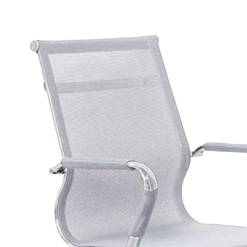 Scaun birou Noctis plasa, Negru - Alb, 55x48x88 cm - Alb