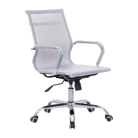 Scaun birou Noctis plasa, Negru - Alb, 55x48x88 cm