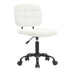 Scaun birou Sedia pu, alb, 50x50x75-85 cm