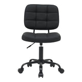 Scaun birou Sedia pu, negru, 50x50x75-85 cm