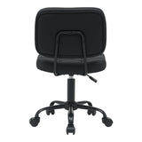 Scaun birou Sedia pu, negru, 50x50x75-85 cm