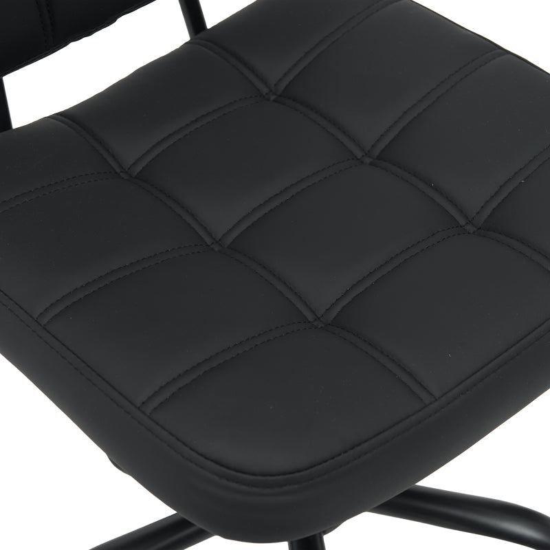 Scaun birou Sedia pu, negru, 50x50x75-85 cm