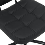 Scaun birou Sedia pu, negru, 50x50x75-85 cm