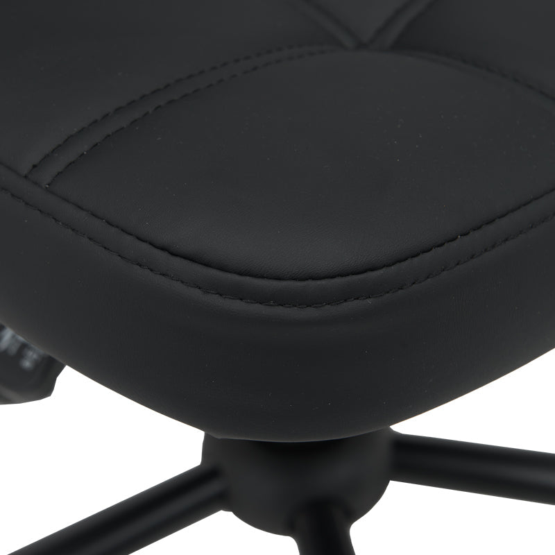 Scaun birou Sedia pu, negru, 50x50x75-85 cm