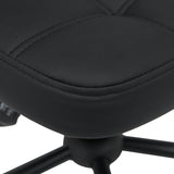 Scaun birou Sedia pu, negru, 50x50x75-85 cm