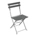 Scaun Bistro pliabil, metalic, Antracit - Verde, 42x46x82 cm