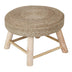 Scaun Bosco din lemn de iuta si eucalipt, Natural, D45x40 cm