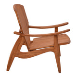 Scaun Brazin lemn de tec, Natural, 72x71x77 cm