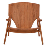 Scaun Brazin lemn de tec, Natural, 72x71x77 cm