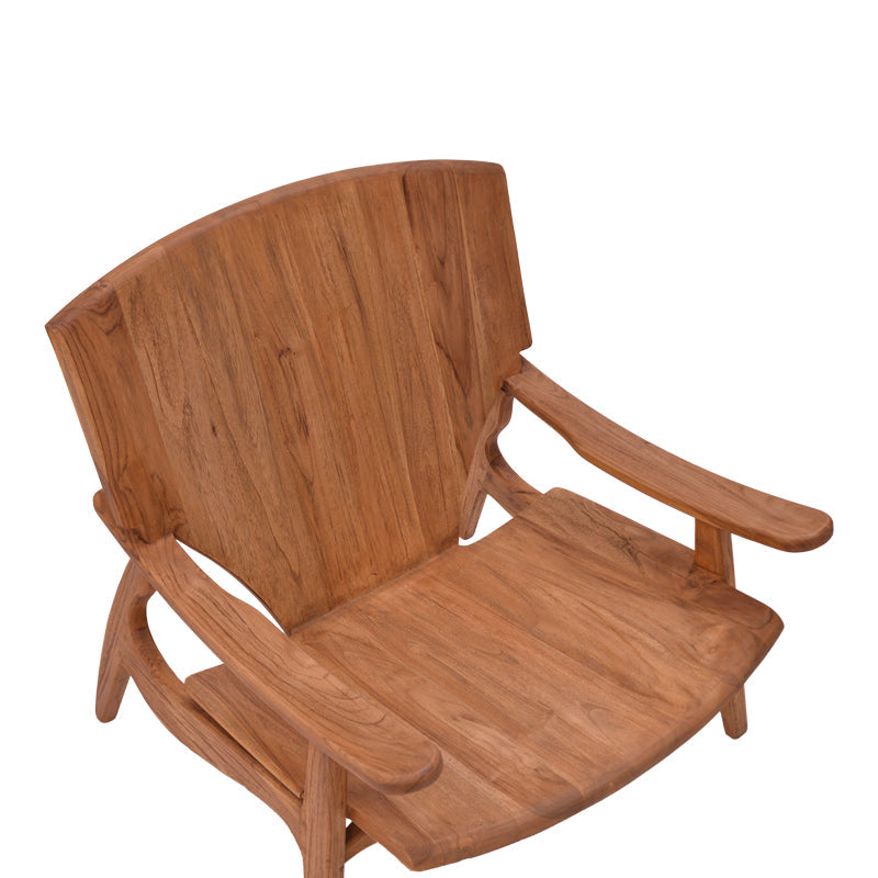 Scaun Brazin lemn de tec, Natural, 72x71x77 cm