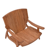 Scaun Brazin lemn de tec, Natural, 72x71x77 cm