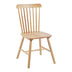 Scaun Bristol cu aspect, Lemn Rubberwood, Natural - Negru, 45x51x86 cm