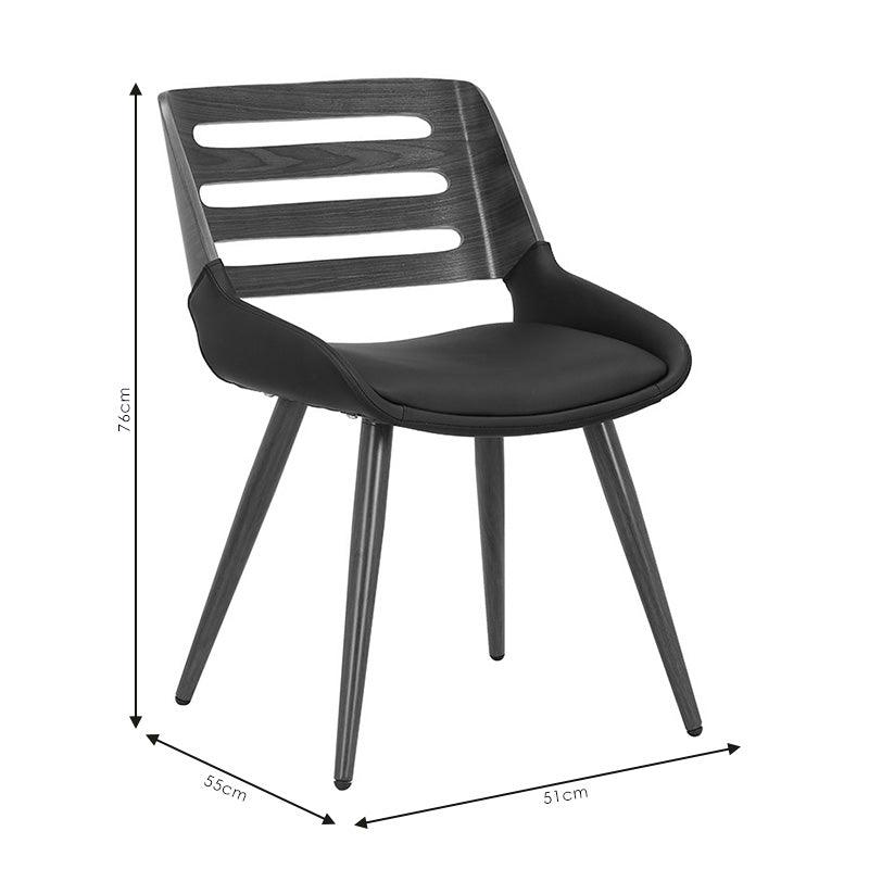 Scaun Brody, Natural - Nuc, 55x51x76 cm - Nuc