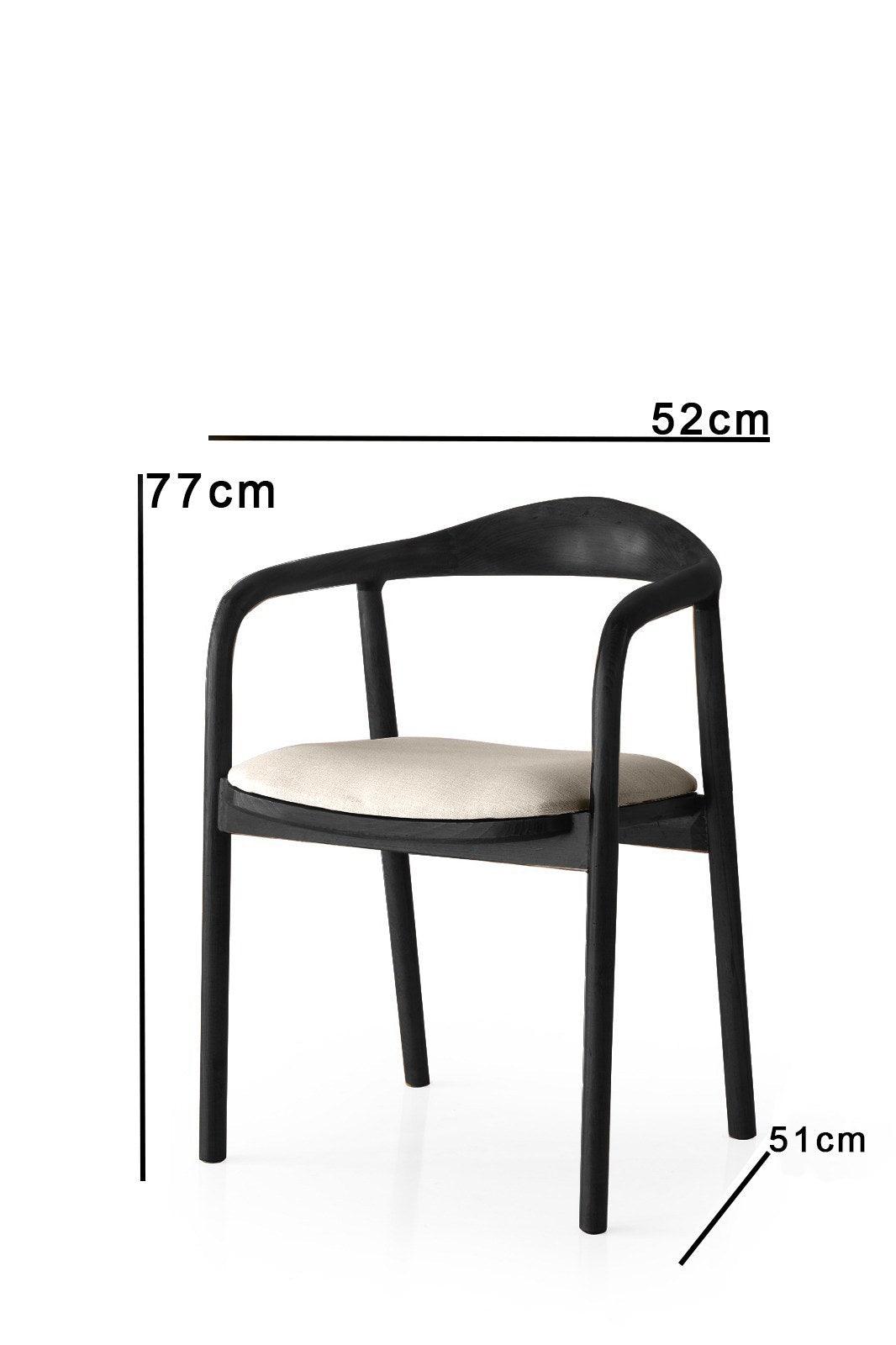 Scaun Bucatarie Sufragerie Sunny, 52x77x51 cm - Gri deschis Negru