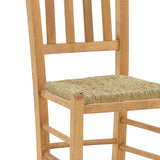Scaun cafenea cu covoraș Dmnir-Charchie lemn masiv de fag lustruit, nuc, 41x42x92 cm