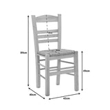 Scaun cafenea cu covoraș Ronson-Charchie lemn de nuc, 42x40x89 cm