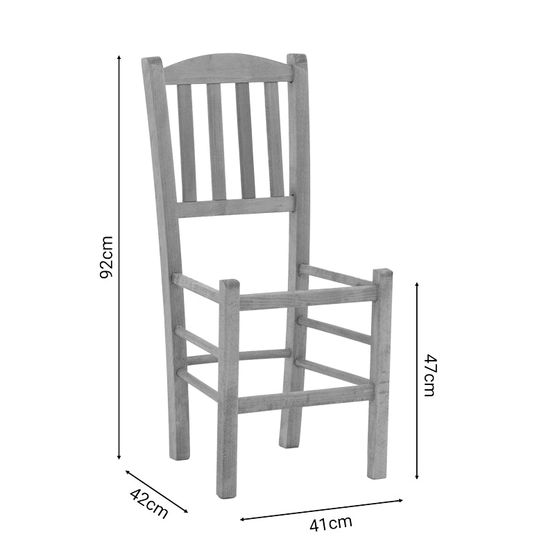 Scaun cafenea Damnir lemn masiv de fag lustruit, nuc, 41x42x92 cm, foto produs 9