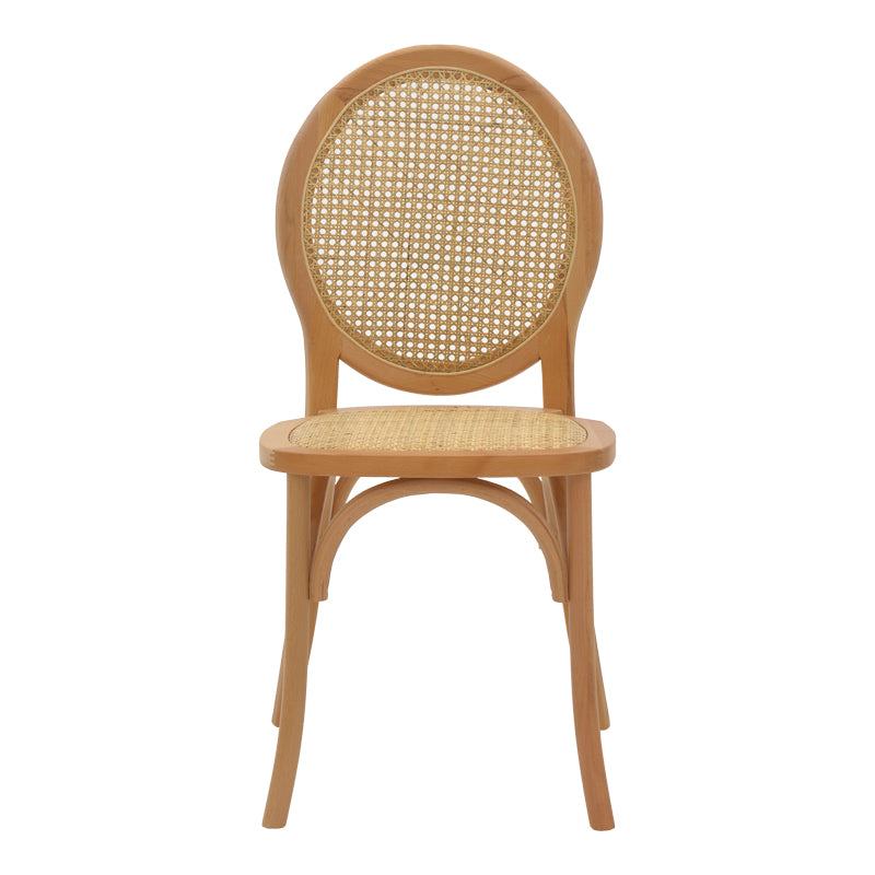 Scaun Camil, lemn de fag, ratan, Natural, 45x50x94 cm, perspectiva suplimentara
