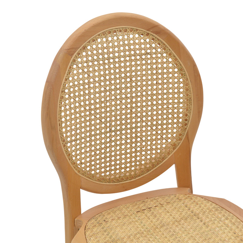 Scaun Camil, lemn de fag, ratan, Natural, 45x50x94 cm, foto produs 6