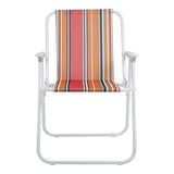Scaun camping Jette, metal si tesatura, 53x56x73 cm - Roz