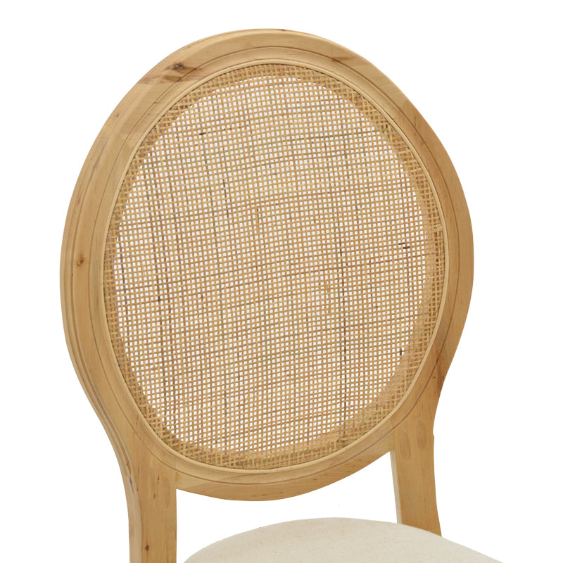 Scaun Canco Natural-ratan, Natural, 50x55x98 cm, foto produs 6