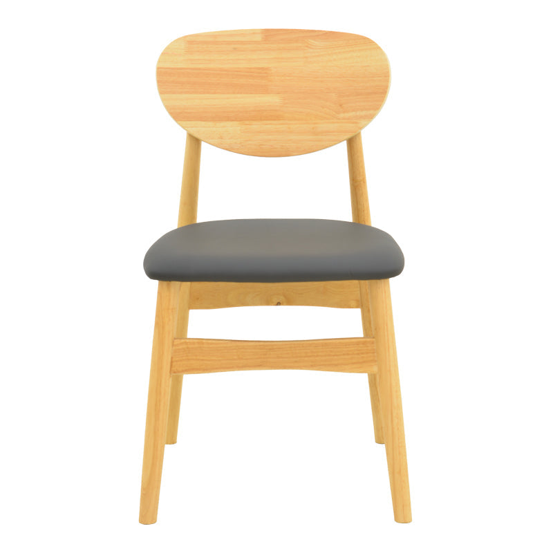 Scaun Cardith, lemn rubberwood si plywood, 48x51x78 cm - Negru