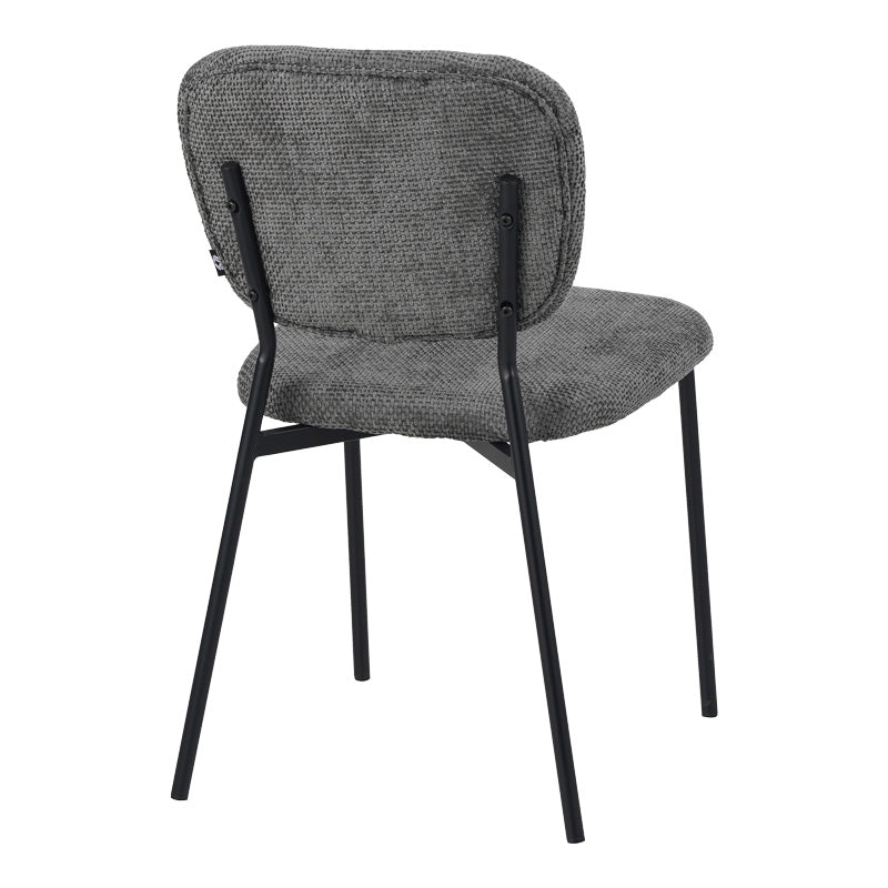 Scaun Cathair, boucle si metal, 48x53x82 cm - Gri