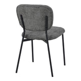Scaun Cathair, boucle si metal, 48x53x82 cm - Gri