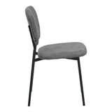 Scaun Cathair, boucle si metal, 48x53x82 cm - Gri