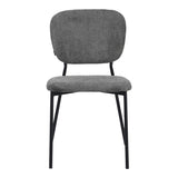 Scaun Cathair, boucle si metal, 48x53x82 cm - Gri