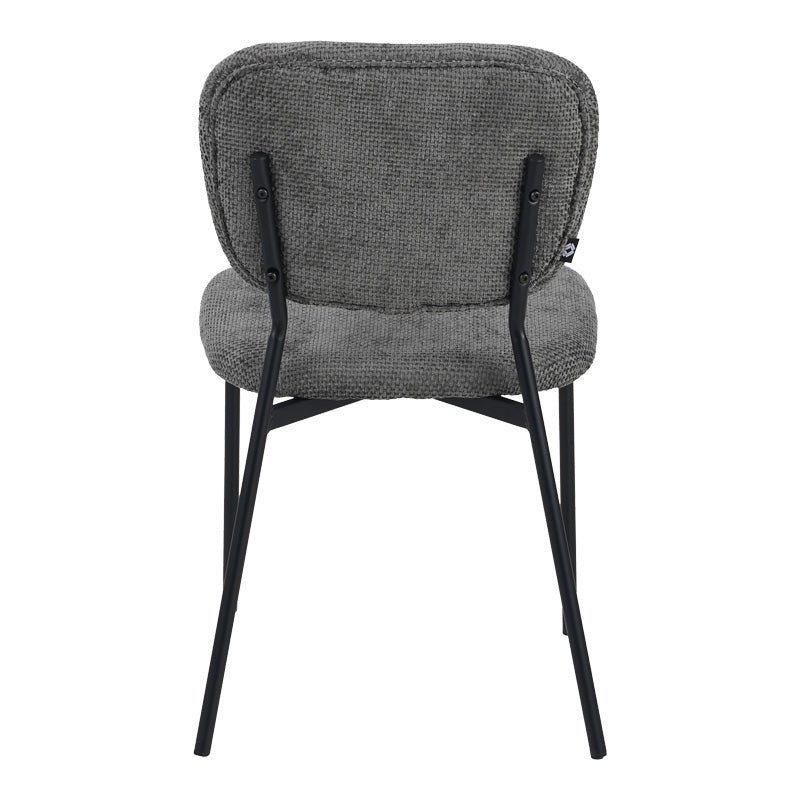 Scaun Cathair, boucle si metal, 48x53x82 cm - Gri