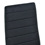 Scaun catifea Parker, Catifea, Gri - Negru, 39x48x95 cm - Negru