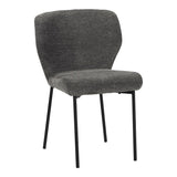Scaun confortabil Mavier, Stil Modern, Stofă Gri-Bej, Picioare Metal, Negru, 48x62x82 cm - Scaun confortabil Mavier, Stil Modern, Stofă Gri-Bej, Picioare Metal, Negru, 48x62x82 cm - 029-000433