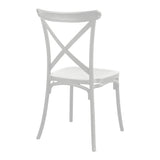 Scaun Crossie, Diverse culori, 38x46x82 cm - Alb