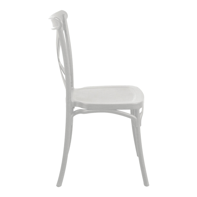 Scaun Crossie, Diverse culori, 38x46x82 cm - Alb