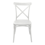 Scaun Crossie, Diverse culori, 38x46x82 cm - Alb