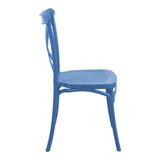Scaun Crossie, Diverse culori, 38x46x82 cm - Albastru