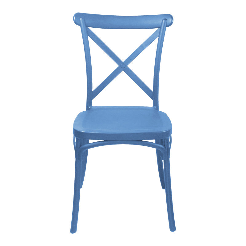 Scaun Crossie, Diverse culori, 38x46x82 cm - Albastru