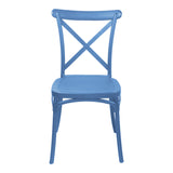 Scaun Crossie, Diverse culori, 38x46x82 cm - Albastru