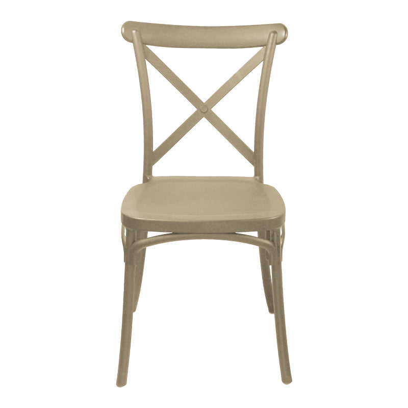Scaun Crossie, Diverse culori, 38x46x82 cm - Crem