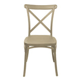 Scaun Crossie, Diverse culori, 38x46x82 cm - Crem