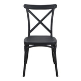 Scaun Crossie, Diverse culori, 38x46x82 cm - Negru