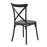 Scaun Crossie, Gri inchis, 38x46x82 cm