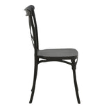 Scaun Crossie, Gri inchis, 38x46x82 cm