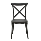 Scaun Crossie, Gri inchis, 38x46x82 cm