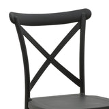 Scaun Crossie, Gri inchis, 38x46x82 cm