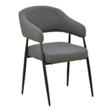 Scaun cu brațe Filonda, picioare negre, Diverse culori, 47x58x79 cm - Antracit | SKU: 428-000002 | Scaun cu brațe Filonda, picioare negre, 47x58x79 cm, varianta Antracit, produs pentru amenajarea locuinței, disponibil online în România la CasaMob