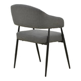Scaun cu brațe Filonda, picioare negre, Diverse culori, 47x58x79 cm - Antracit | SKU: 428-000002 | Scaun cu brațe Filonda, picioare negre, 47x58x79 cm, varianta Antracit, produs pentru amenajarea locuinței, disponibil online în România la CasaMob